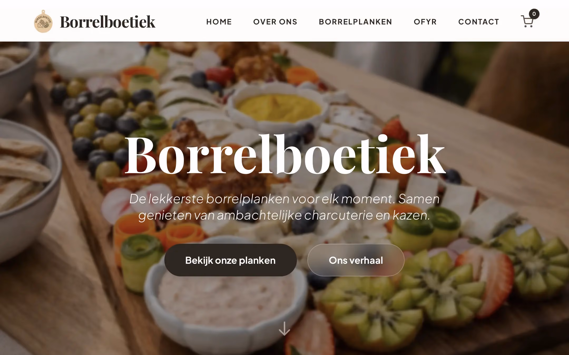 Borrelboetiek - Webdesign door tklikt